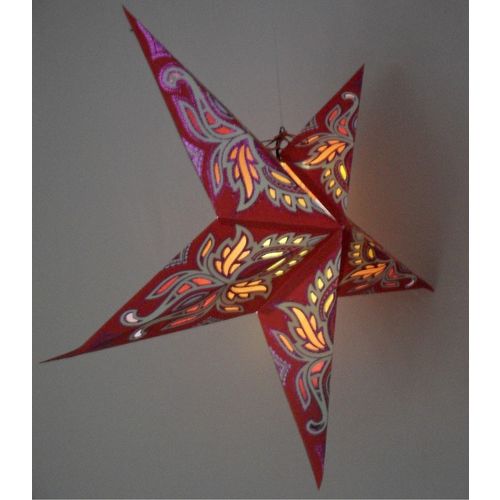 Weihnachtsstern, Papiersterne als Leuchtsterne, Ø60cm, Adventsstern, schöne Weih