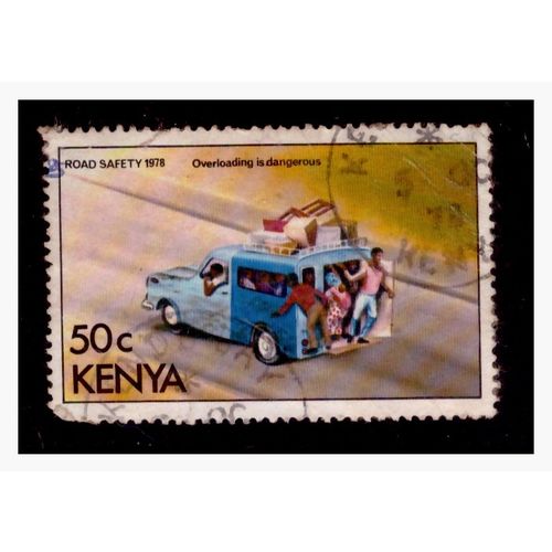 Kenya 1978 - 50c - Road Safety Used Stamps