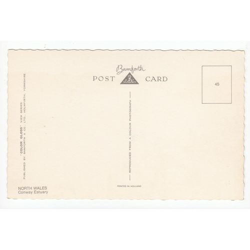 The Conway Estuary North Wales Postcard C988