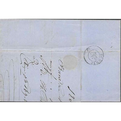 Switzerland Stampless 1856 Basil BRIEFEXPEDITICH cancel to Schwyz