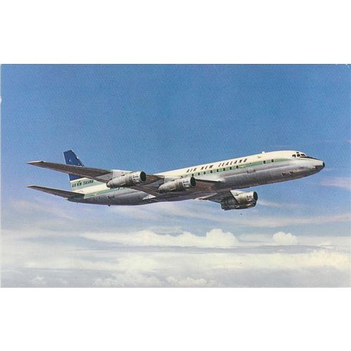 Air New Zealand Douglas DC8 Civil Aviation Aircraft Postcard (A22806)