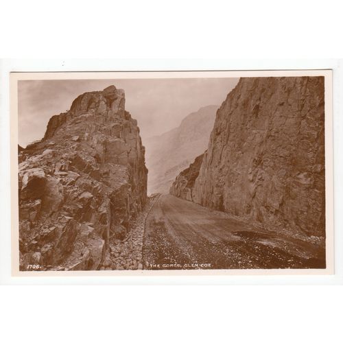 The Gorge Glen Coe Argyllshire J B White RP Postcard 1706