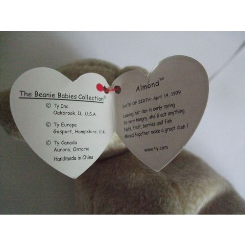 TY The Beanie Babies Collection Almond 1999 DOB April 14, 1999
