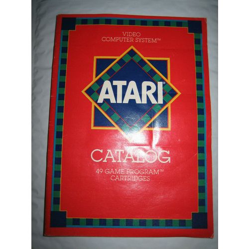Vintage Atari #CO16725 - Rev. E - Game System & Cartridges Catalog