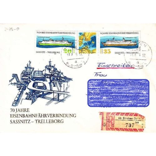 GERMANY DDR [1979] MiNr 2429-30 Zdr ( Brief ) [01] Schiffe
