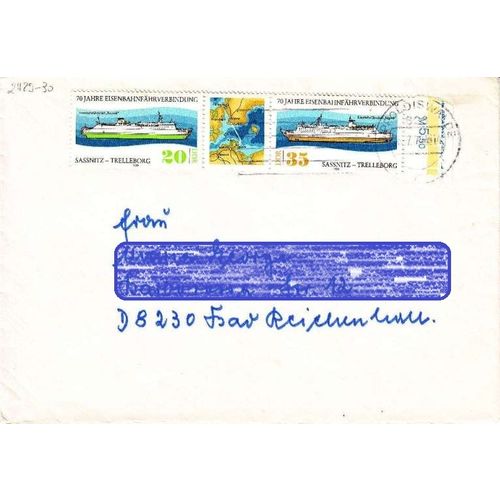 GERMANY DDR [1979] MiNr 2429-30 Zdr ( Brief ) [03] Schiffe