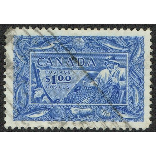 Canada 1951 Fisherman $1 Ultramarine SG433 GU
