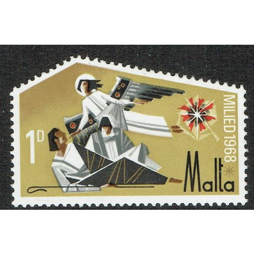 Malta 1968 Christmas 1d Multicoloured SG409 MM