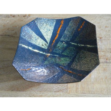 Small Enamelled Copper Trinket Dish
