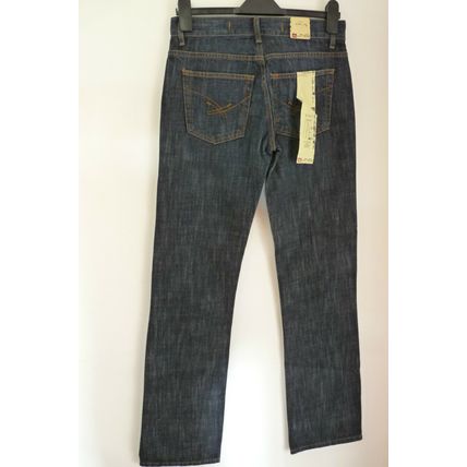 4YOU DARK BLUE BUTTON FLY LONG LEG JEANS RET £55 BNWT 28" & 29"/L34