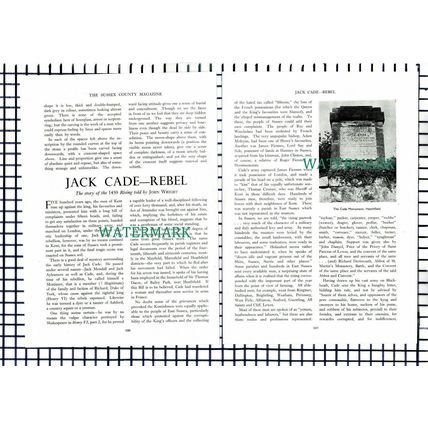 (8218) Jack Cade 1450 Rising Rebel Heathfield - 1950 Article