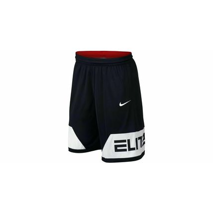 Nike- Men's Elite Block Shorts- Loose Fit- Size Medium- Black/White-NWT