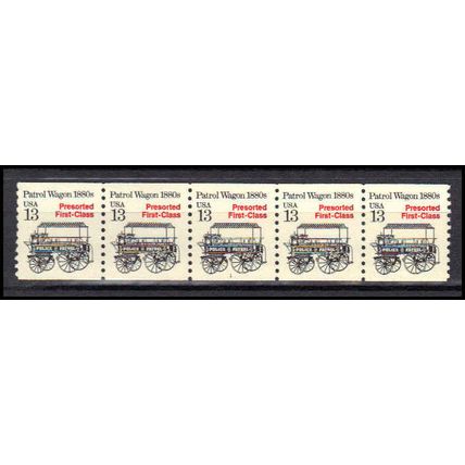 2258 13c Police Wagon Very Fine MNH Dry Gum PNC 1/5 X3116