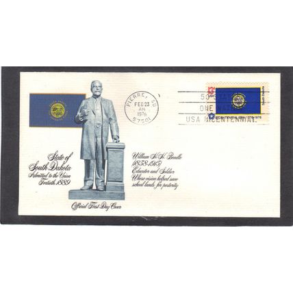 FDC Fleetwood 1672 13c South Dakota (Cachet-U/A) CV01218