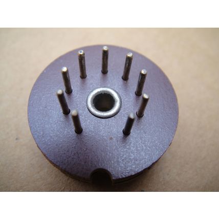 Valve Amp? One B9A, Silver Plate, Wafer, Valve / Tube Plug