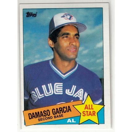 1985 Topps Baseball card 702 Damaso Garcia All-Star