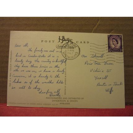 CONISTON FOXHOUNDS, AMBLESIDE, CUMBRIA unused postcard RP by Sanderson & Dixon =