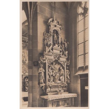 St Nikolaus Munster Zu Uberlingen Altar Old German Postcard