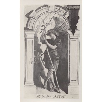 St Saint John The Baptist Religious Vintage Real Photo Postcard