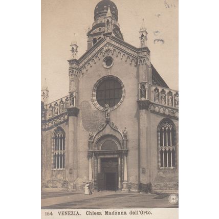 Venezia Church Of The Madonna Of Ortho Chiesa Dell Orto Postcard
