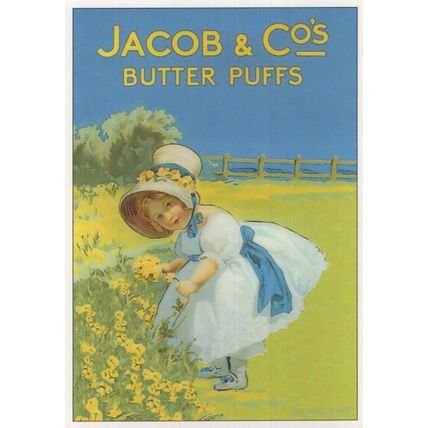 Jacob & Co Butter Puffs Poster Advertising Postcard