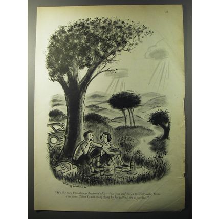 1953 Cartoon by Whitney Darrow, Jr. - It's the way I've always dreamed of it