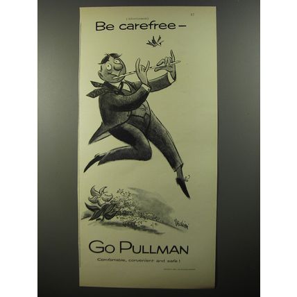 1954 Pullman Railroad Car Advertisement - Be Carefree