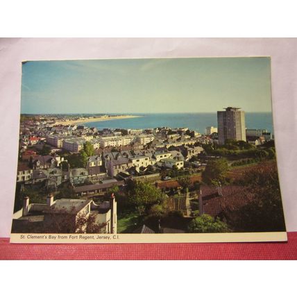ST. CLEMENT'S BAY , JERSEY , unused vintage postcard /