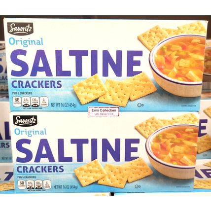 Savoritz Original Saltine Crackers 16oz 454g (2 Boxes)
