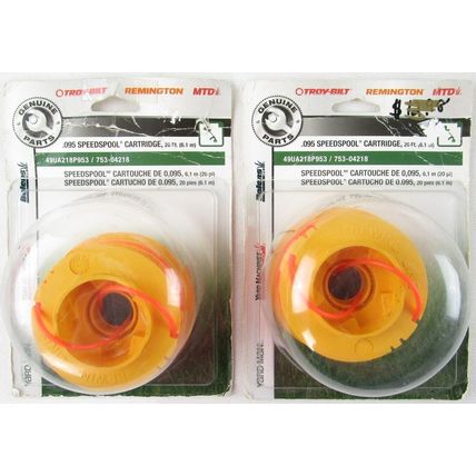 NOS Lot 2 MTD Genuine Parts .095 Speedspool Cartridges, 49UA218P953, 753-04218