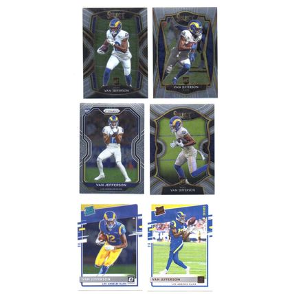 6 VAN JEFFERSON ROOKIE CARDS LOT 44