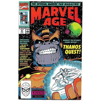 Marvel Age #91 (1990) *Marvel Comics / Thanos Quest / Erik Larsen / Stan Lee*