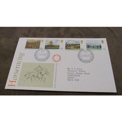 1979 FDC GB Cover - Horse Racing - Horse shoe Bureau frank