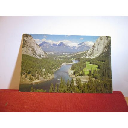 THE BOW VALLEY, BANFF NATIONAL PARK, ALBERTA, Canada used postcard 1970 UK pm =