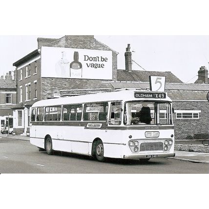 Black & White Photograph of North Western Road Car Ltd. - JDB 241E