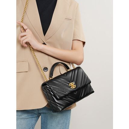 Women Stylish Leather Casual Chain Strap Shoulder Bag