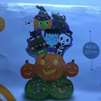 NEW Airloonz Inflatable Halloween Kids & Pumpkins Decorative 48'' Balloon
