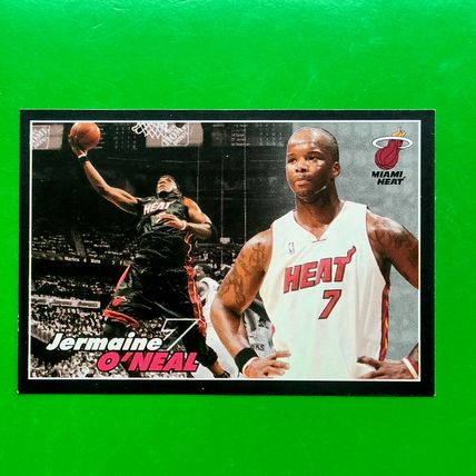 Panini NBA 2009 2010 Sticker #143 Jermaine O`Neal Miami Heat