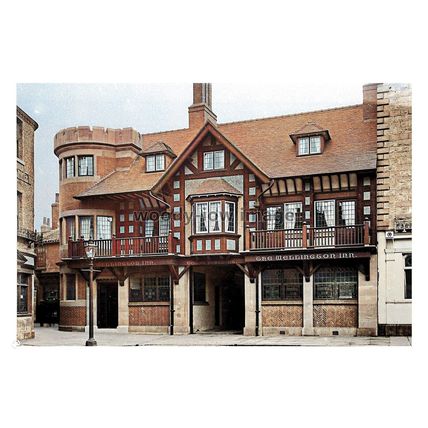 ptc9167 - Yorks - Early "The Wellington Inn" Doncaster Market Place - print 6x4