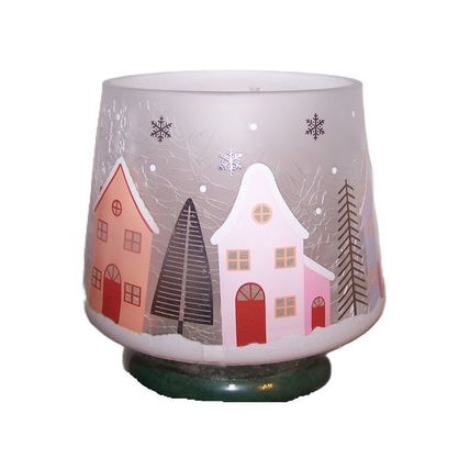 Yankee Candle Wonderland Crackle Glass Candle Shade for Large Original Candles