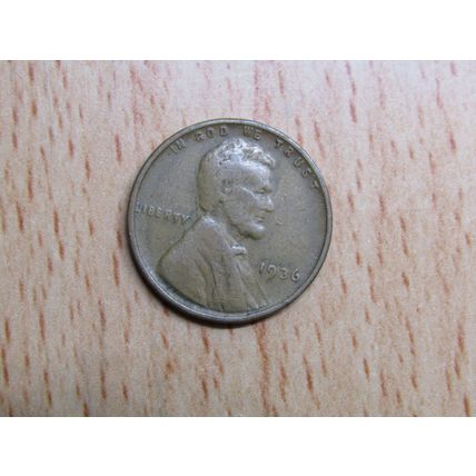 1936 USA 1 Cent Lincoln Wheat Coin