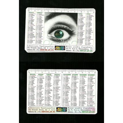Calendarietto Pubblicitario 2002 - Tipografia Cartoleria Salerno
