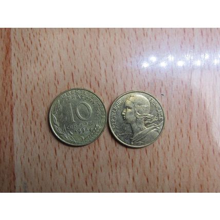 France Republic 1998 10 Centimes Coin