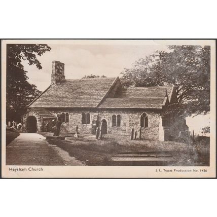Heysham Church, Lancashire, 1950 - JL Topaz RP Postcard