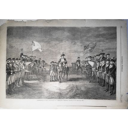 "Surrender of Lord Cornwallis at Yorktown, Virginia, October 19, 1781" - HW 1869