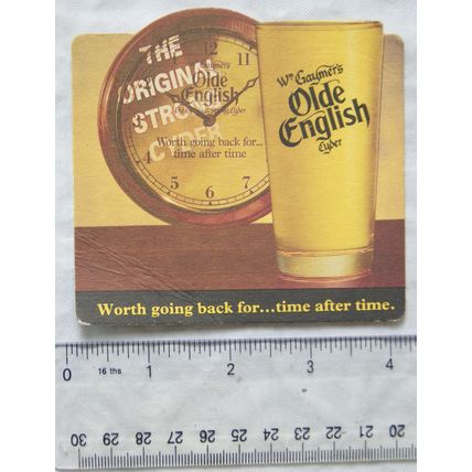 Beer Mat - Gaymers Old English Cider, joke on back