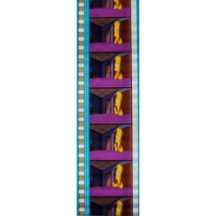 Simpsons Movie. Pk GEB - a004D . 1 STRIP OF 5 - 35MM FILM CELLS