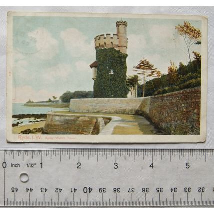 vintage postcard Apley Watch Tower, Ryde, Isle of Wight