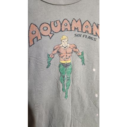 Six Flags Aquaman T-Shirt Green 2006 Imperfect