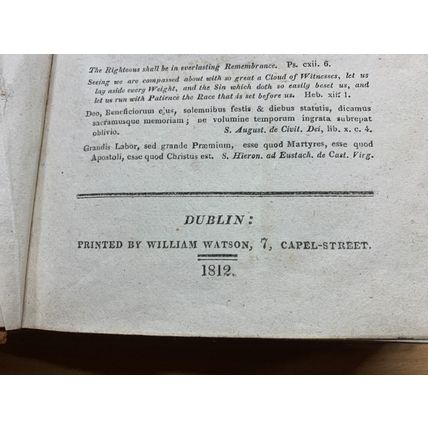 RARE* 1812 "COMPANION OF FESTIVALS & FASTS OF CHURCH OF ENGLAND" BOOK (P5)